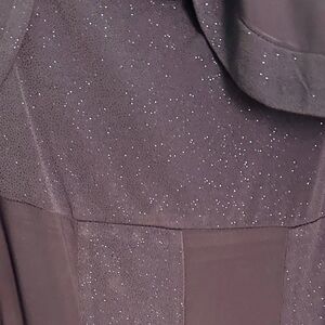 R & M Richards Plum Sparkle Wedding Dress with Jacket